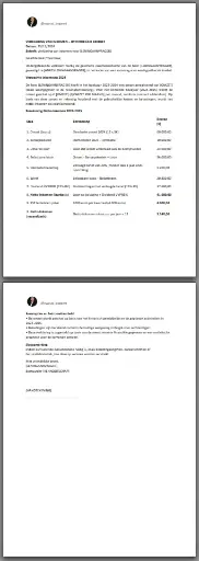 Verklaring Loonberekening Template