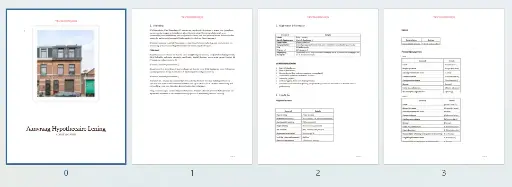 Hypotheekaanvraag Template